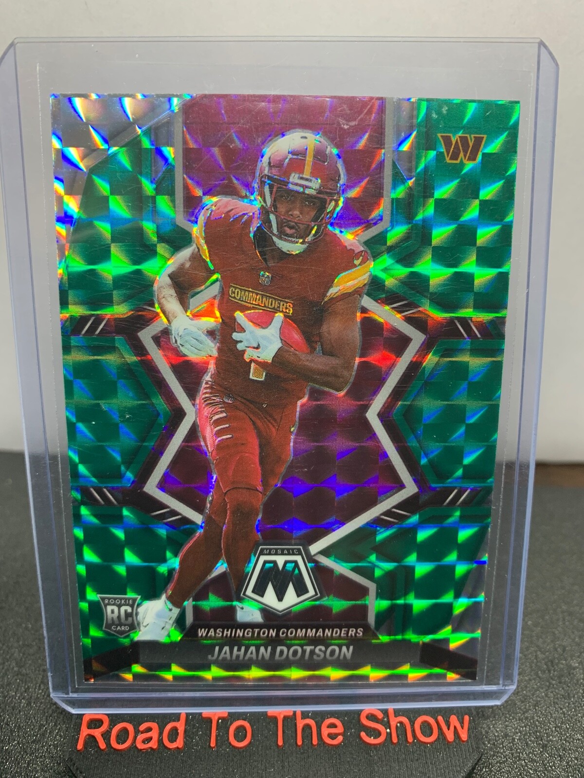Jahan Dotson 2022 Panini Mosaic #314 Mosaic Green Washington Commanders