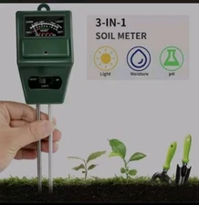Soil pH Meter, MS02 3-in-1 Moisture/Light/pH Tester Gardening Tool Kits... 