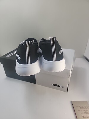 adidas Women's Cloudfoam Lite Racer Slip On - Black/White - 11