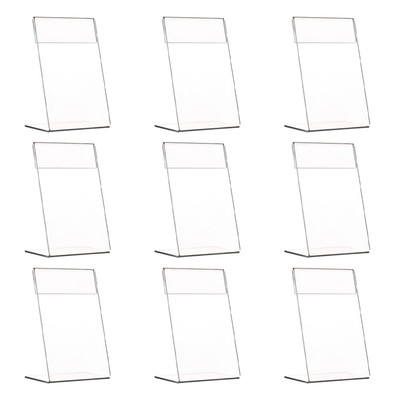 9Pcs Tag Display Stand Schräg Stehen Acryl Zeichen Stehen Acryl Zeichen Halter