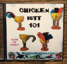 PATTERN CD Cloth Art Doll Chicken Butt 101 Maggie s Baggies RARE