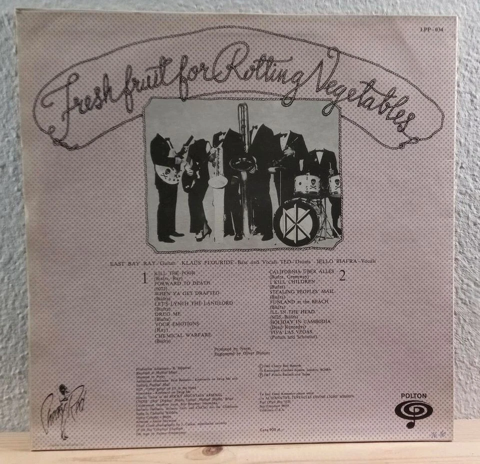 Dead Kennedys – Fresh Fruit For Rotting Vegetables LP Vinyl Polton LPP 034 - Bild 2 von 2