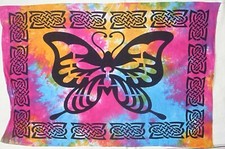 Wall Hippie Throw Cotton Poster Tie Dye Hanging Indian Tapestry Mandala Bohemian