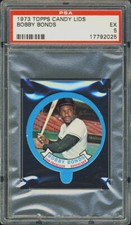 1973 Topps Candy Lids Bobby Bonds PSA 5 San Francisco Giants