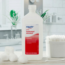 Equate 91 Isopropyl Alcohol Antiseptic Liquid, 6 PACK, 6 x 32 fl oz 