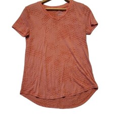 Tek Gear Drytek Coral V-Neck Workout Shirt Womens Size S