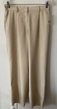 Vtg Liz Claiborne Lizsport Petites Pants Pleated Front Khaki Women  s Size 12 NWT