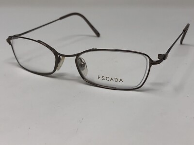 ESCADA E416 BRN Eyeglasses Frame Japan 50-18-135 Brown Polished KD25