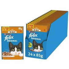 Image of FELIX ORIGINAL Chicken in Jelly Wet Cat Food ( 85g × 24 )