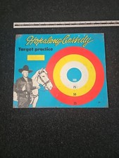 Vintage Hopalong Cassidy Topper Stage Coach Hold Up Dart Target Metal Tin Litho
