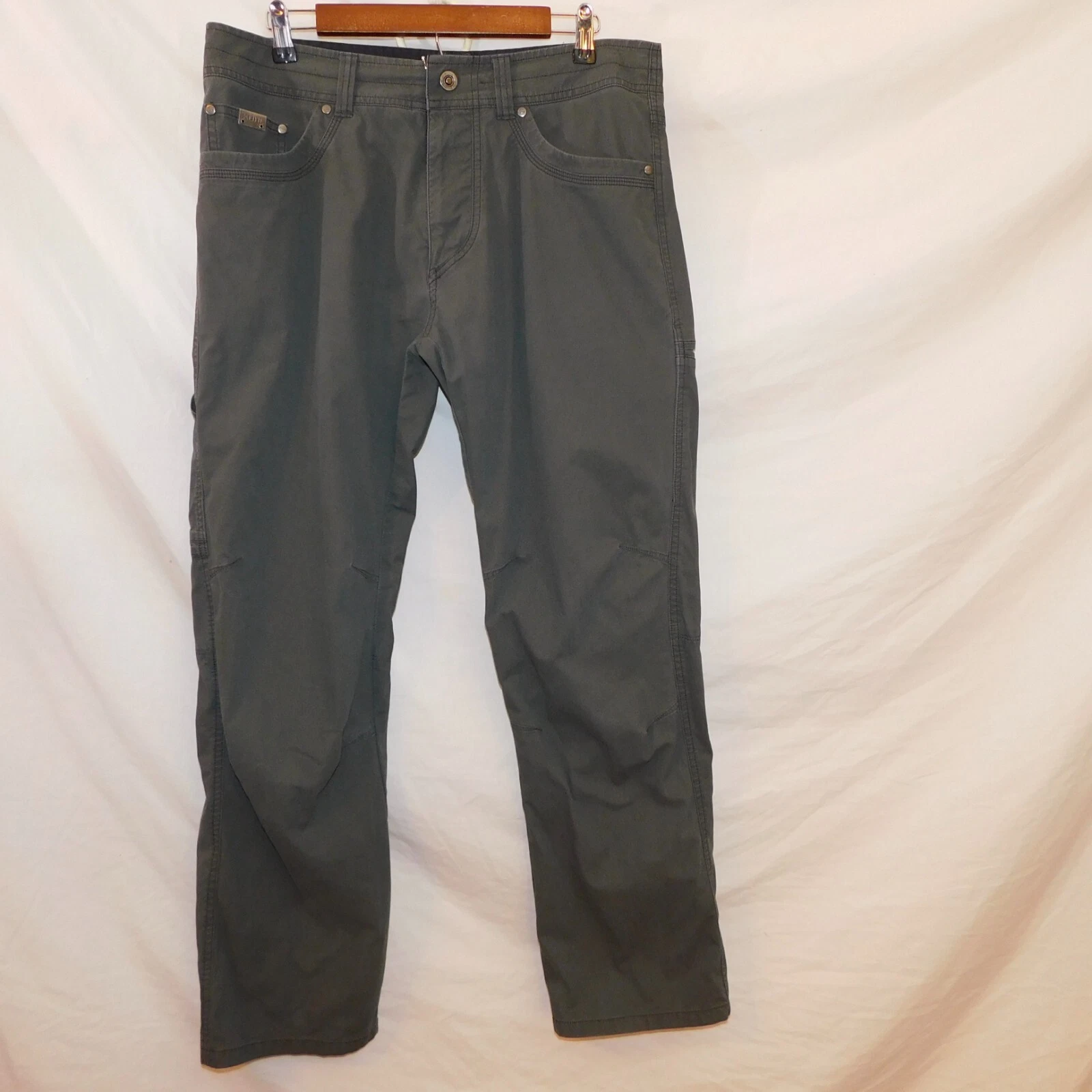 KÜHL Men's Size 34 Revolvr Pants Gray Patina Dye Hiking Work Performance