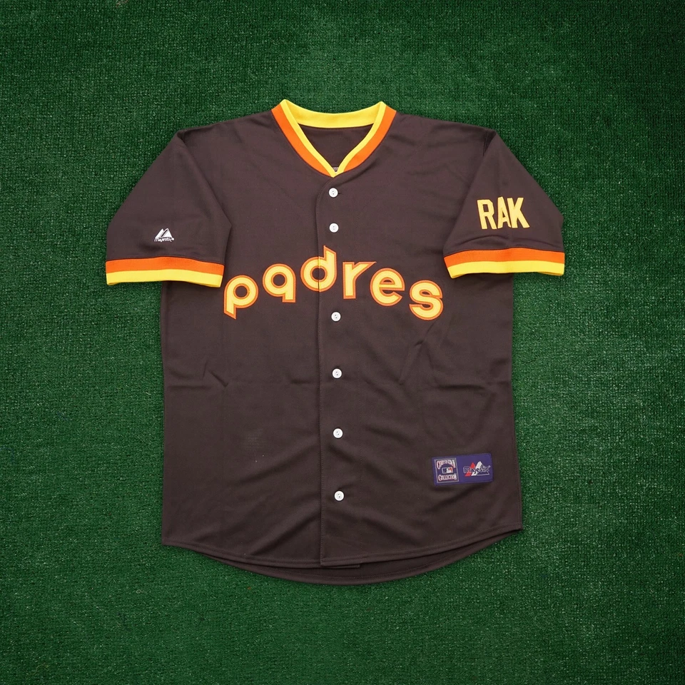 Yu Darvish 1984 San Diego Padres Brown Road Cooperstown Throwback Men's Jersey - Image 2 of 4