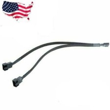 4 Pin PWM Y Splitter Dual Adapter Computer PC Case Cooling Fan Adapter Cable,12"