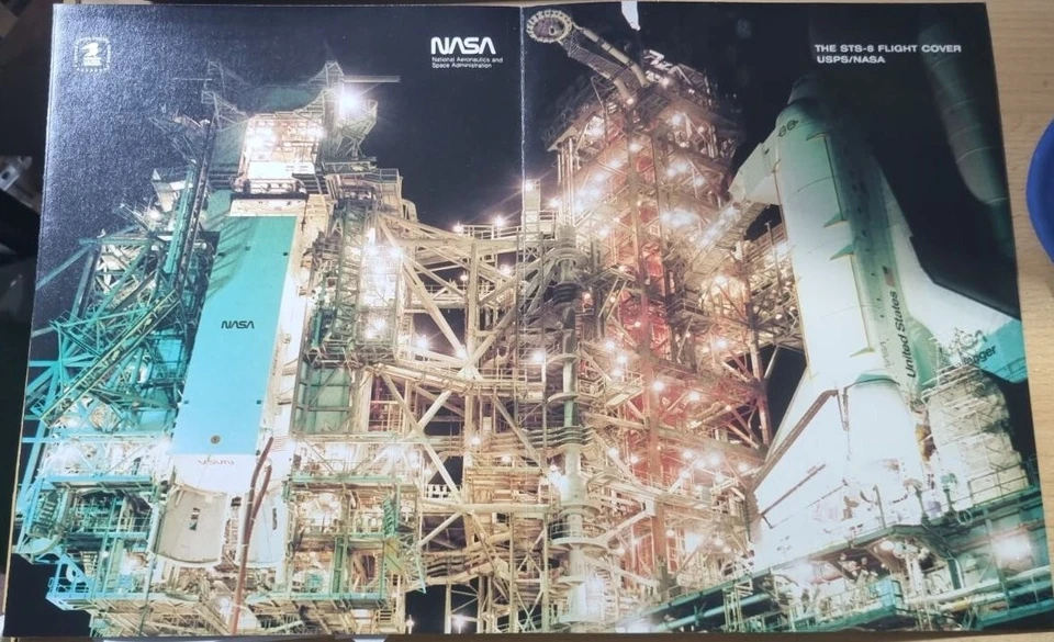 USA 1983 ☀ Flight Cover / Folder USPS NASA Launched 8/30/1983 Challenger FDC - Image 3 of 3