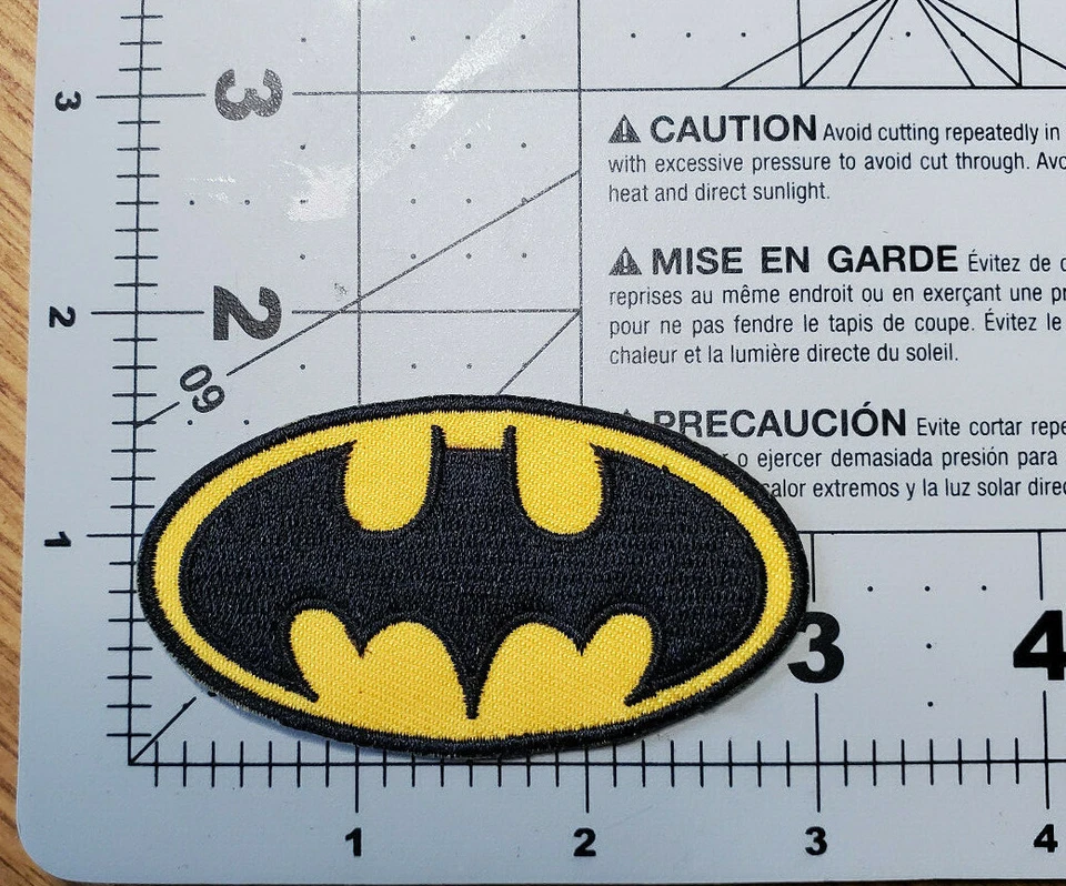 Batman Black & Yellow Logo Patch 3 inches wide - Image 3 of 4
