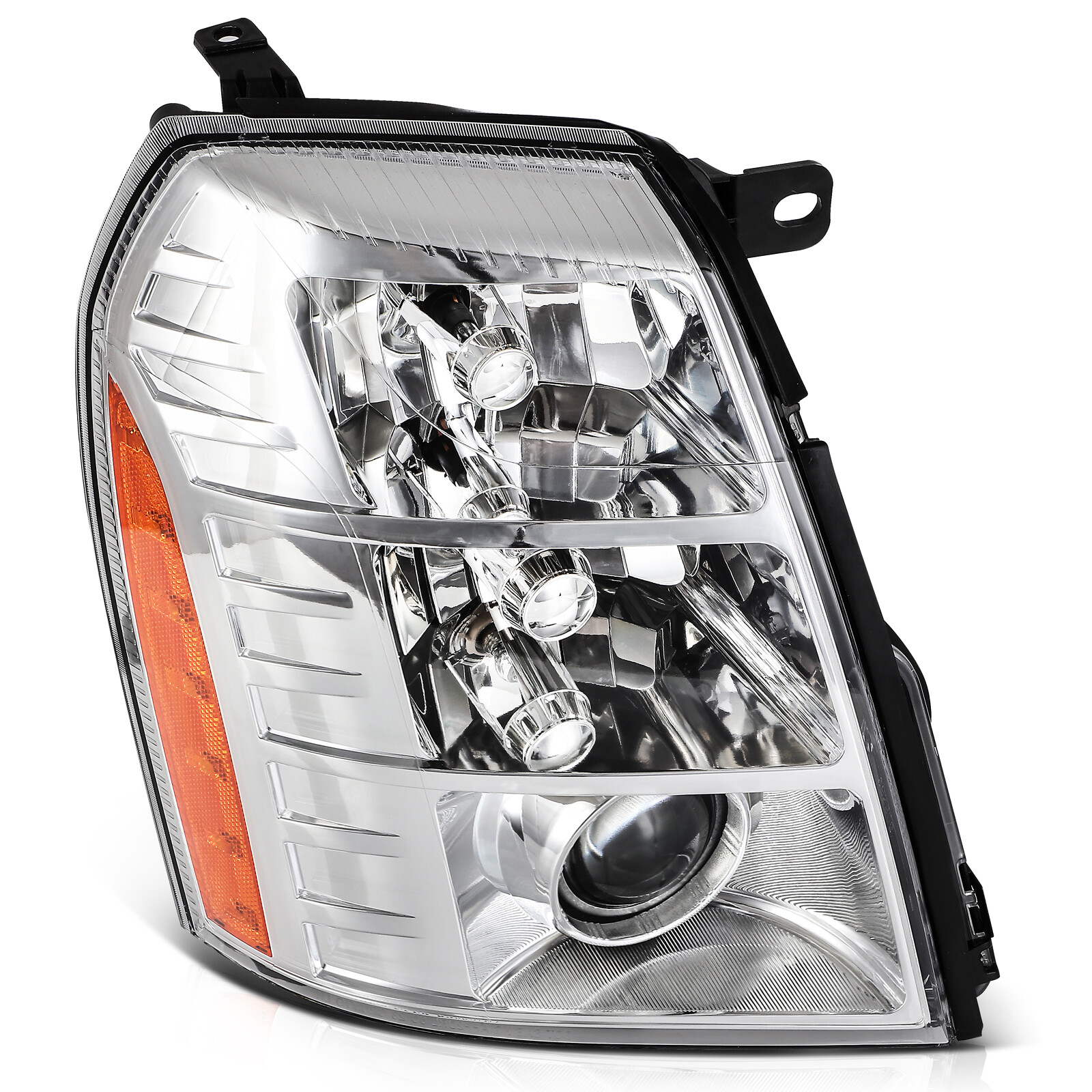 For Cadillac Escalade 2009-2014 Chrome Headlight Assembly Right Passenger