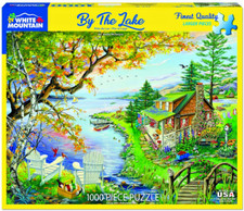 New  White Mountain "By The Lake" 1000 Piece Jigsaw Puzzle