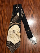 Marc Dennis American Pride Bald Eagle Silk Tie (C2)