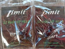 (6) Limit Stand Up Head Jigs( Black-1/4 oz- 3/0 hooks) Compare to alien Jigs!