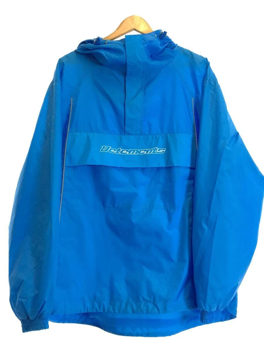 VETEMENTS 18ss ANORAK JACKET nylon jacket M blue nylon