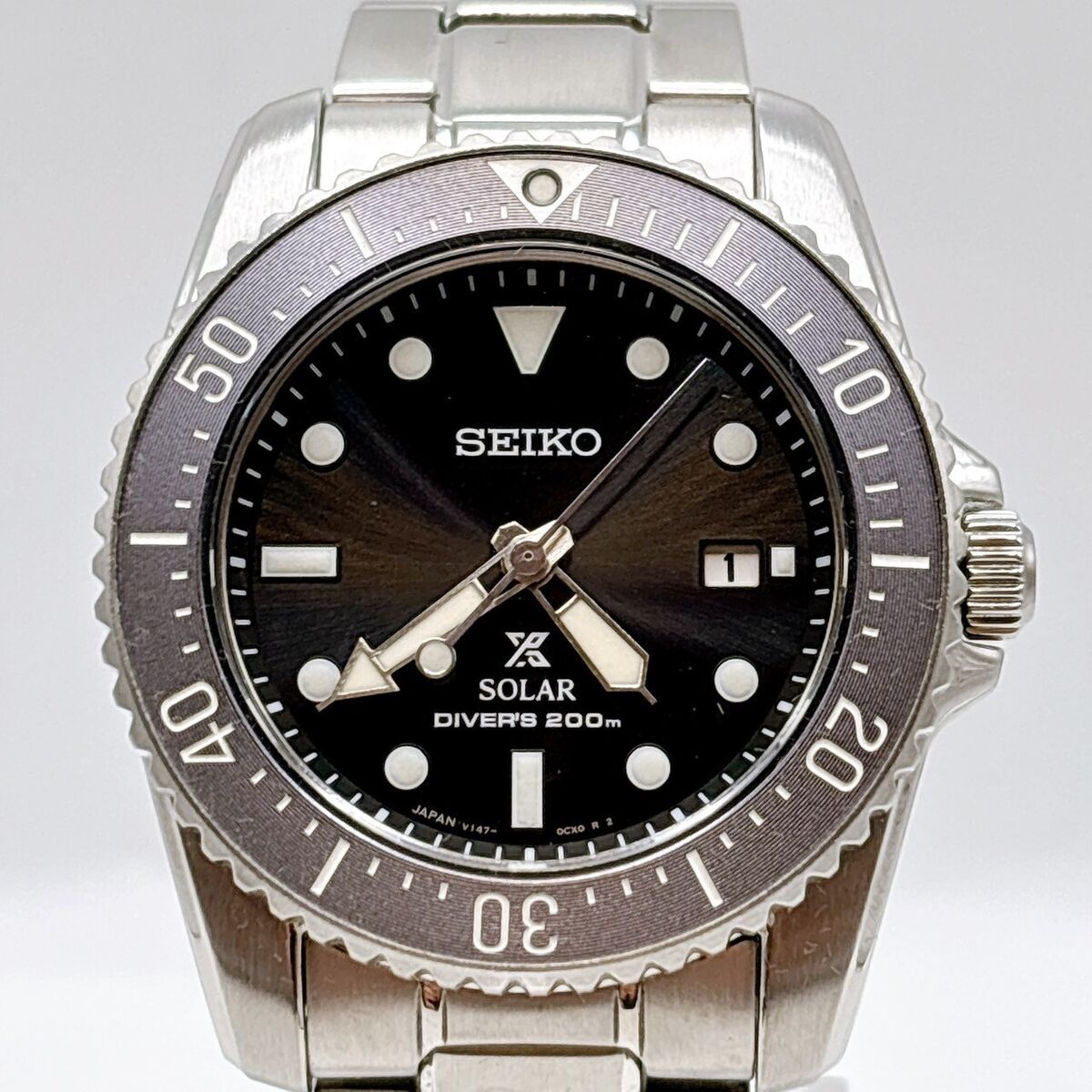 Seiko Prospex Compact Solar Scuba Diver's Men's Watch V147 Seiko Prospex Compact Solar Scuba Diver's Men's Watch V147