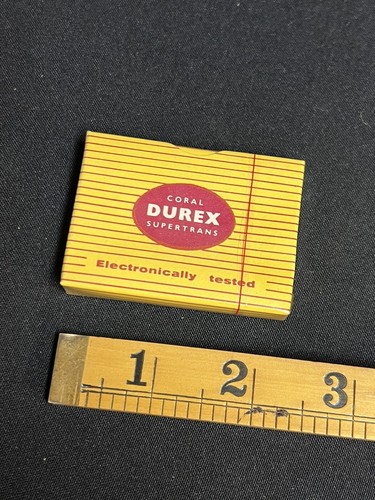 VINTAGE DUREX SUPERTRANS Condoms From The early 1970s - 3x Pack Circa - Picture 5 of 7