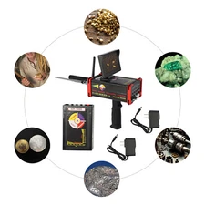 Long Range Metal Detector Chargeable LED Screen Gold Detector Silver 1000M 25M