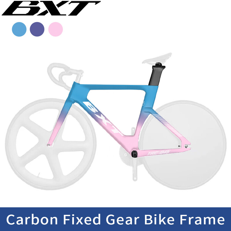 700C Fixed Gear Bicycle Frameset Track/single Speed Road Bike Carbon Frame