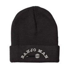 Beanies for Men Banjo Embroidery Music Winter Hats Women Acrylic Skull Cap
