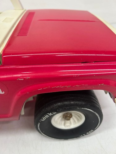 Vtg c1970s Tonka Barbie Bronco Jeep Pink Daisy Flowers Toy Car Metal - Picture 5 of 19