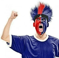 NBA Washington Wizards Fuzz Head Fuzzy Hair Wig Hat Basketball Costume Flair DC