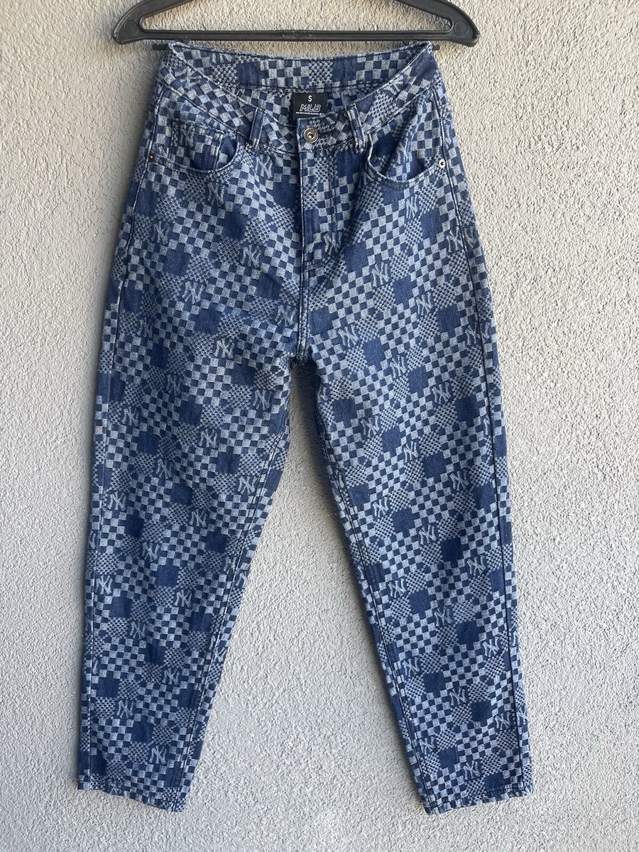 ☆関税込☆MLB★Women's Varsity Logo Wide Denim Pants★ ML-7331-CBD-AW-ADDEN-03_1600x.