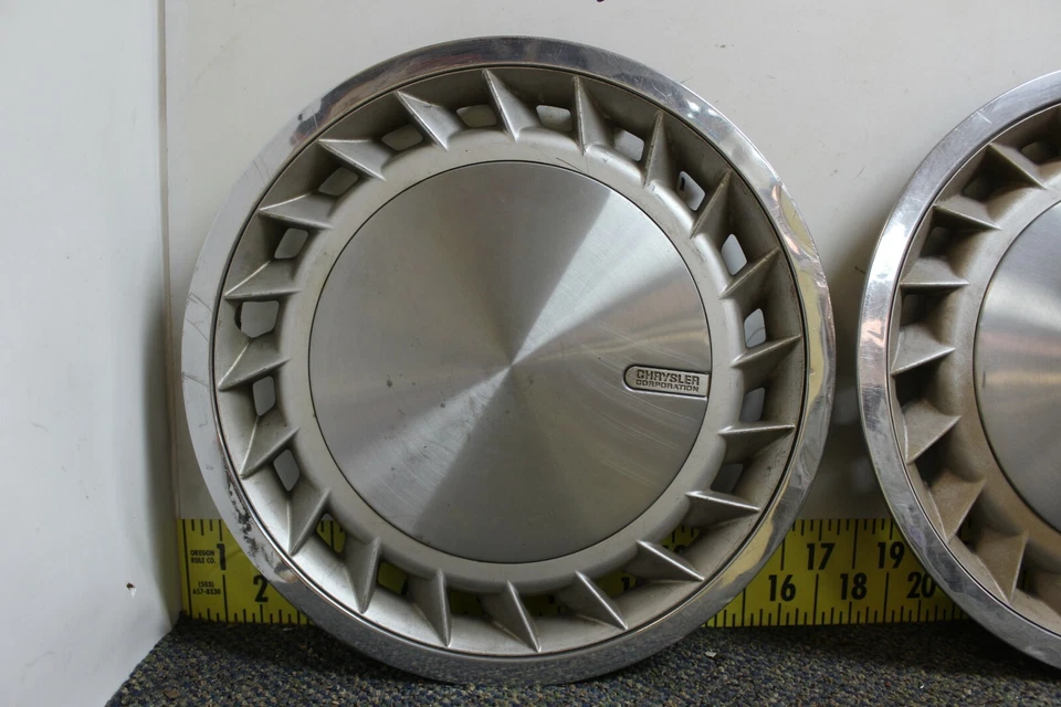Juego de 4 tapacubos de 14" cubiertas de rueda OEM 464 1988-90 Plymouth Acclaim Voyager (2326 Foto 2 de 4