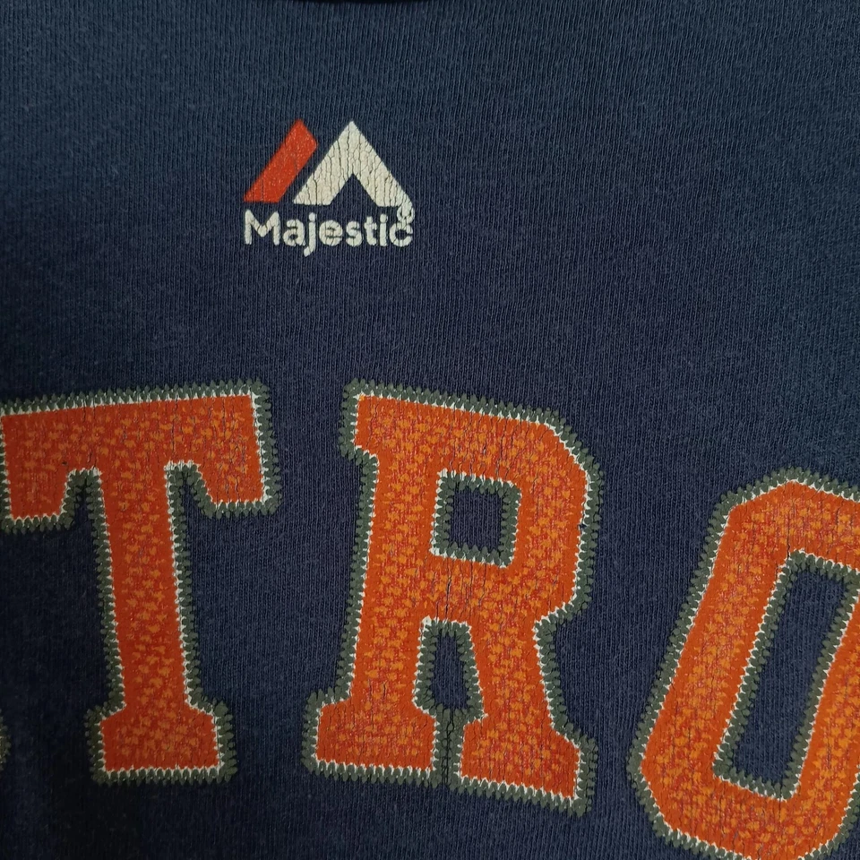 Houston Astros Size L 14-16 T Shirt Short Sleeve Navy, Altube 22 Majestic Brand - Image 4 of 4