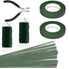SONGZIMING Floral Arrangement Kit with Green Floral Tape, 22 Gauge Floral Wir...