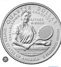Althea Gibson AWC 2025 PDS 3-Coin Set.  BU from US Mint Rolls