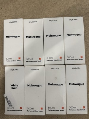 Skybottle Perfumed Liquid Hand Wash 300ml Muhwagua (7) White Rain (1) Lot Of 8