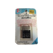 Vintage Dyno No. 854 Ball Point Sewing Machine Needles - Assorted Sizes 11, 14,