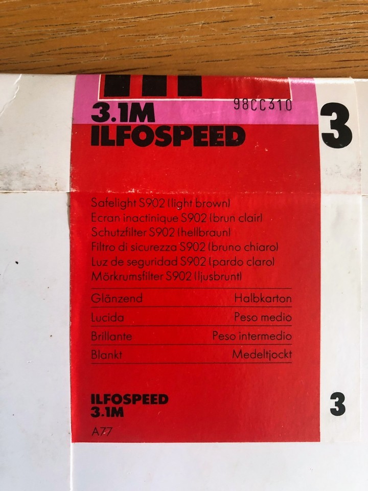 ILFORD ILFOSPEED 1.1M EUR 45,00 - FR