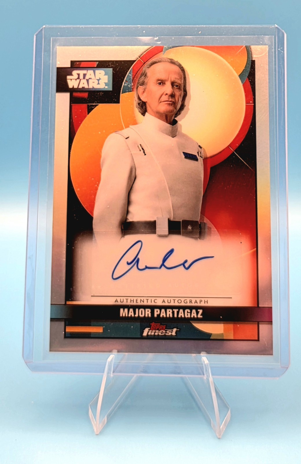 Topps Star Wars Finest Anton Lesser Auto Major Partagaz Autograph Andor 🔥 SSP