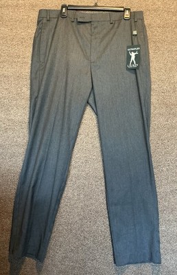 NWT Lauren Ralph Lauren Total Comfort Dress Pants 36x32 Black/Grey Ultra-Flex