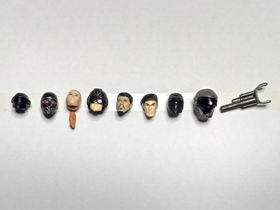 Lot x9 KÖPFE Teile GIJOE COBRA 1/18 moderne Figur 3,75'' FUTTERTEILE CUSTOM - B