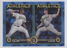 2024 Chrome Update Sapphire Edition Rookie Combo Easton Lucas Angel Felipe 6z2