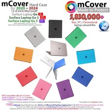 NEW mCover Hard Case for 12.4" Microsoft Surface Laptop Go 3 / 2 / 1 PC Notebook