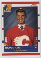 1990-91 Score First Round Draft Choice Bilingual Trevor Kidd #438 17b2