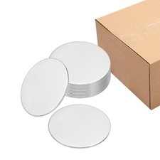 10Pcs Metal Stamping Blanks, 50mm Round Stamping Tags Stainless Steel, 50x1.3mm