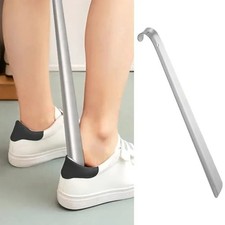 30CM Extra Long Handle Shoe Horn Stainless Steel Metal Shoes Remover Shoehorn US