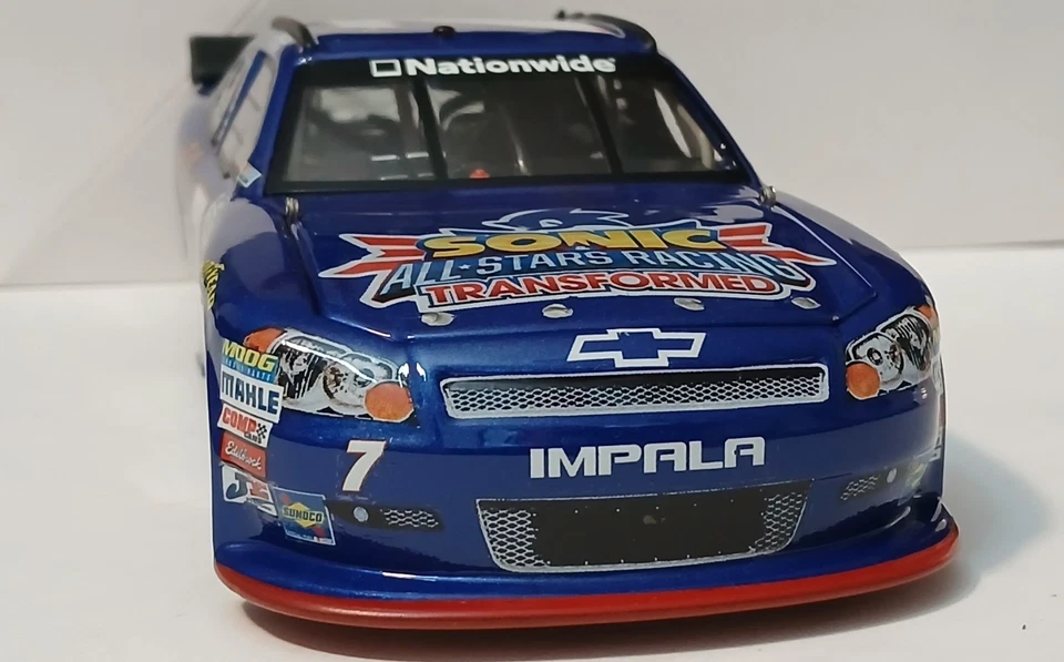 2012 Danica Patrick Custom Built 1/24 Sonic The Hedgehog Diecast. RARE  1 of 1  - Image 2 of 4