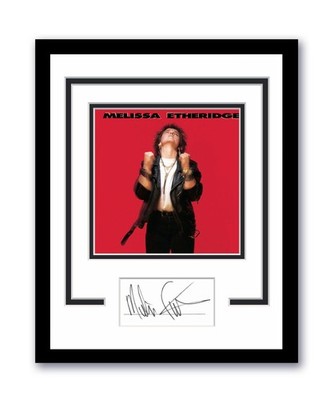Melissa Etheridge Autographed Signed 11x14 Framed Photo Self-Titled ACOA