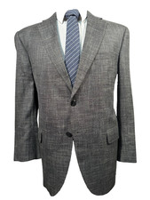 JACK VICTOR EXCLUSIVE COLL Mens Gray BAMBOO VISCOSE Sport Coat Blazer Jacket 42S